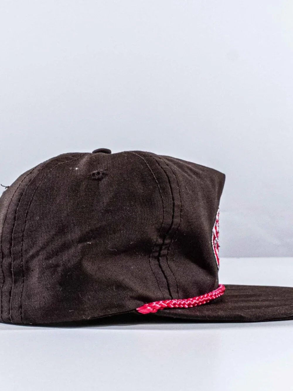 Vintage 80s Grizzly Beer Rope Snapback Hat Canadian Lager Cap